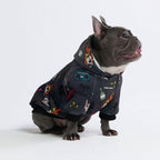 Spark Paws Dog Hoodie – Premium Dog Sweater for Small, Medium, and Large Dogs | Warm Outfits for French Bulldogs, Pitbull, Puppy, Winter Jacket Alternative - Rock and Roll - L
