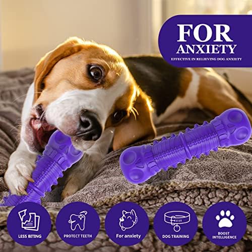 ZIKATON Dog Squeaky Toys for Aggressive Chewers, Durable Chew Toys for Large Medium Breed Dog, Dog Toys, Tough Durable Dogs Toys with Natural Rubber - Image 2