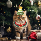Geyoga 4 Pcs Pet Christmas Costume Suit Gift for Cat Dog, Cute Design - Image 7