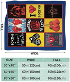 Boxing Blanket Boxing Gloves Throw Stuff Gifts for Men 60"x50" - Image 2