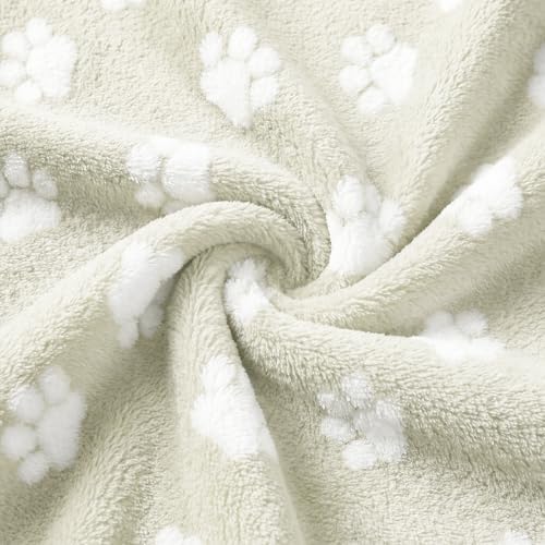 Horaldaily Beige Dog Paw Shape 3D Textured Throw Blanket 50x60 - Image 5