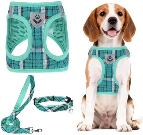 PUPTECK Dog Harness, Collar and Leash Set No Pull for Small Medium Sized by PUPTECK