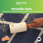 Evercare Gain Scented All-Purpose Lint Roller Brushes with 50 Sheets, Pack of 3 Manual Refillable Lint Rollers with Gain Scent (150 Sheets Total)