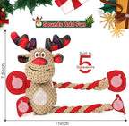 IOKHEIRA Christmas Dog Toys - Squeaky Dog for Small, Medium, and Large Dogs, Holiday Dog Toys with Organic Cotton, 5 Squeakers & Crinkle Papers, Soft Plush for Tug of War - Image 3