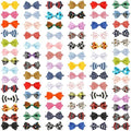 Segarty Dog Bowties - 80 Pack Adjustable Bow Ties for Small to Large Pets - Assorted Grooming Accessories for Birthdays, Weddings, Parties & Holidays by Segarty