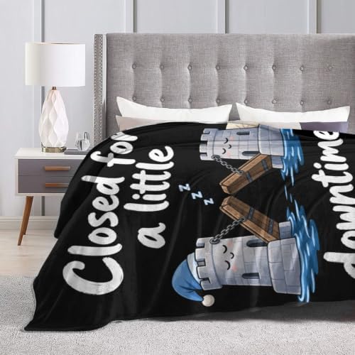Sleepy Drawbridge Blanket Throw Gift for Girls Women 50"X40" - Image 5