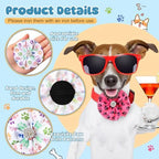 Huhumy 50 Pcs Paw Print Dog Collar Bows Flower Bowties Bulk Attachments - Image 5