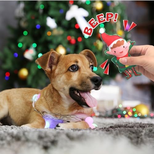 Hiboom 9 Pack Mini Christmas Dog Toys Squeaky Plush, Small Dogs Puppies - Image 3