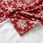 Horaldaily Christmas Red Snowflakes Flannel Pets Blanket 30x40 - Image 6