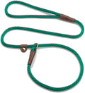 Mendota Pet Slip Leash - Dog Lead and Collar Combo - Made in The USA - Kelly Green, 3/8 in x 4 ft - for Small/Medium Breeds