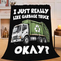 Garbage Truck Throw Blanket Gifts for Kids Boys Girls 80"X60" by Unknown