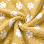 Horaldaily Ginger Yellow Dog Paw Shape 3D Textured Throw Blanket 60x80 - Image 6