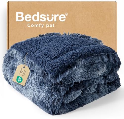 Bedsure Waterproof Dog Blankets for Large Dogs, Fluffy Faux Fur, 50×60" by BEDSURE