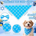 100 Pcs Hanukkah Themed Dog Bandanas Bulk, Pet Costume Accessories - Image 4