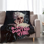 Vintage Woman Blanket Fashion Women Throw Blankets Gifts for Girls Boys Kids Soft Cozy Fleece Plush for Couch Sofa Bed 60"x50" - Image 4