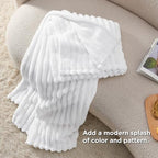 Bedsure Soft Twin XL Blanket for Bed Dorm Bright White 66"x90" - Image 5