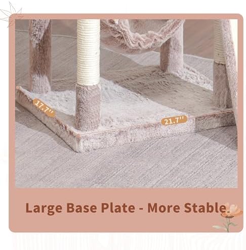 Gitelsnour Cat Tree, 71'' Tower for Large Cat with Scratching Post, GCT032MU - Image 3