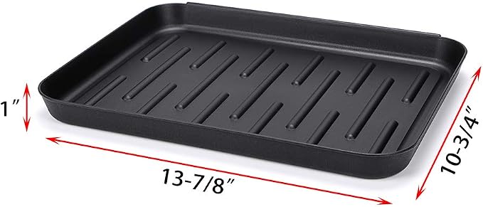 OwnMy Black Boot Tray Mat Indoor Plastic Small Shoe Tray Mat for Entryway | Multi-Purpose Boot Tray for Plants Pet Food Dog Water Bowls Cat Litter Box, Boot and Shoes Drying Mat for Indoor and Outdoor