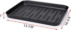 OwnMy Black Boot Tray Mat Indoor Plastic Small Shoe Tray Mat for Entryway | Multi-Purpose Boot Tray for Plants Pet Food Dog Water Bowls Cat Litter Box, Boot and Shoes Drying Mat for Indoor and Outdoor