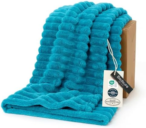 Bedsure Soft Twin XL Blanket for Bed Dorm Teal 66"x90" by BEDSURE