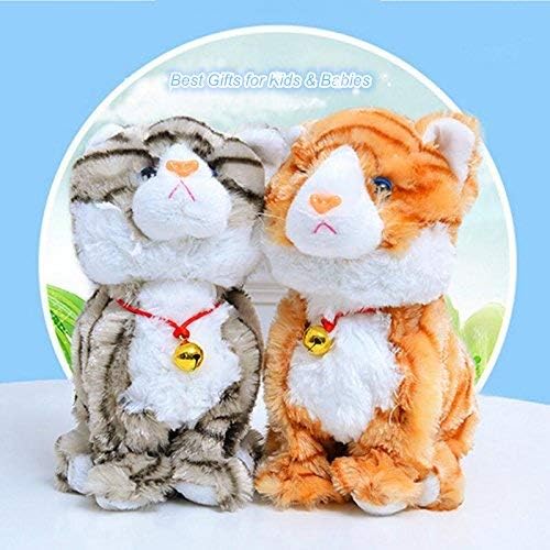 Smalody Interactive Robot Cat Sound Control Electronic Plush Toy White | Soft plush electronic cat pet responds to sound & movement. Safe interactive toy bringing realistic fun and joy to kids.