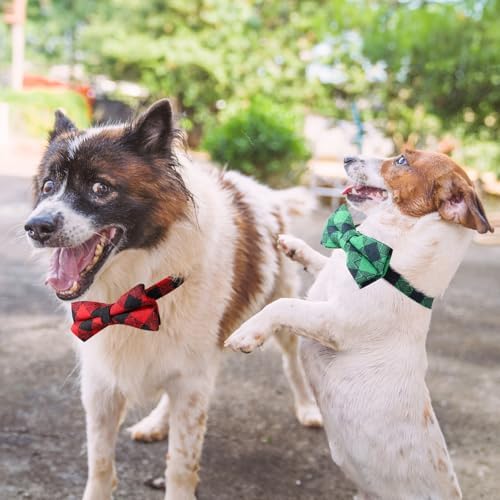 Segarty Bowties for Dogs, 60 Dog Bow Tie Collar, Adjustable Bowties for Small Medium Pets Large Puppy Neck Bows Bulk Assorted Pet Grooming Accessories Birthday Wedding Party Holiday Festival - Image 5