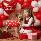 Valentines Dog Sweater Heart Dog Valentines Outfit Soft Warm Knitted Pet Clothes Cold Weather Puppy Clothes for Small Medium Dogs Cats - Image 6