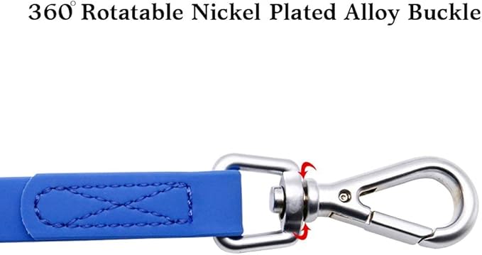 Waterproof Dog Training Leash 50FT 30FT 15FT 10FT 5FT Heavy Duty Recall Long Lead for Large Medium Small Dogs (30FT, Blue)