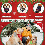 200 Pcs Christmas Dog Bandanas Bulk, Washable Pet Scarf Bibs - Image 6