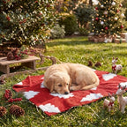 Horaldaily Red Christmas Trees Shape 3D Textured Pets Blanket 20x30 - Image 4