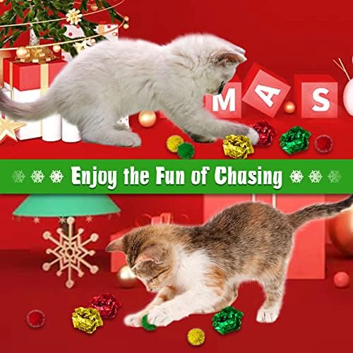 Christmas Cat Toys, 10 Pack Catnip & Feather Toys for Indoor Cats - Image 2