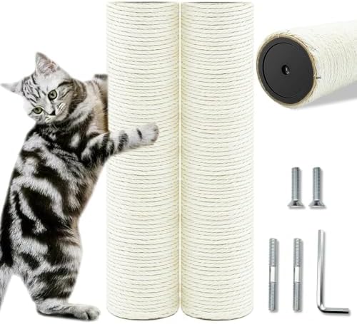 Cat Scratching Post Replacement, 2PCS 11.8in M8 Cat Tree Replacement Pole by SIYIPURR