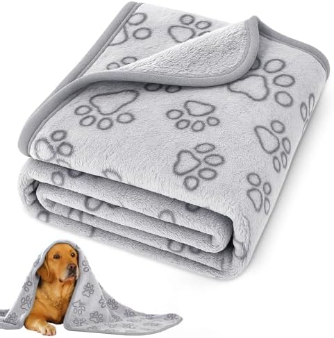 41" x 30" Dog Blankets for Medium Dogs, Cat, Premium Soft Dog Blankets by PEASUG