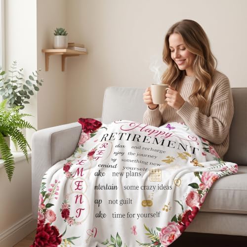 Retirement Blanket Gifts for Women, Farewell Gifts for Coworkers - Image 2