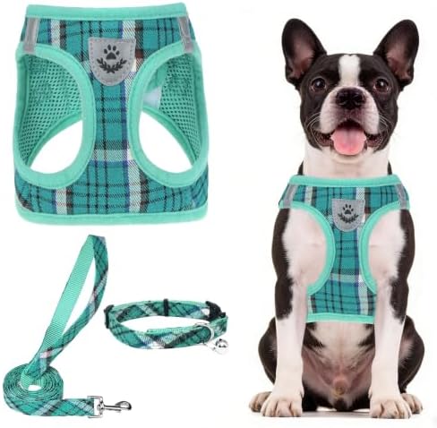 PUPTECK Dog Harness, Collar and Leash Set No Pull for Small Medium Sized by PUPTECK