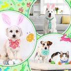 Talltalk 120 Pcs Easter and Valentines Dog Bow Tie Collar Set Pet Adjustable Grooming Holiday Accessories Decoration for Dog Cat - Image 3