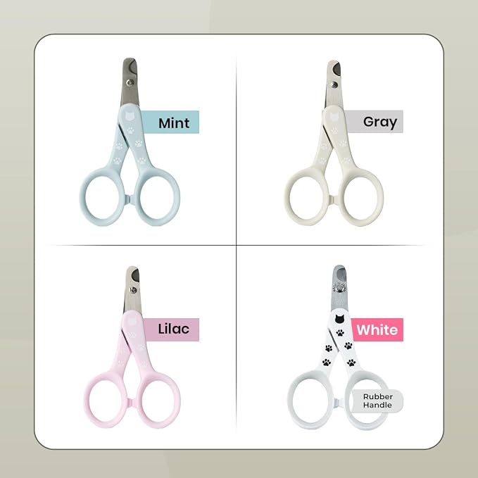 Necoichi Purrcision Stainless Steel Cat Nail Clipper, Made in Japan (Gray)