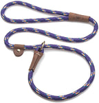 Mendota Pet Slip Leash - Dog Lead and Collar Combo - Made in The USA - Purple Confetti, 1/2 in x 6 ft - for Large Breeds