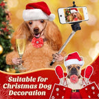 Huhumy 50 Pcs Christmas Dog Collar Flower Bows Bulk for Small Medium Large - Image 2