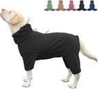 Dog Pajamas for Large Dogs, Extra Large Stretch, Suitable for Adult Medium-Sized Dogs, Large Pet Jumpsuit Four-Legged Dog Clothes, Surgical Recovery Pet Clothing (Black, 6XL)