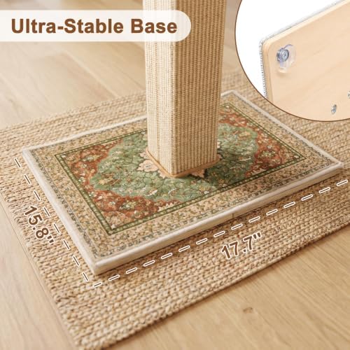Cat Scratching Post with Bed for Indoor Adult Cats, Cat Perch,Green - Image 6