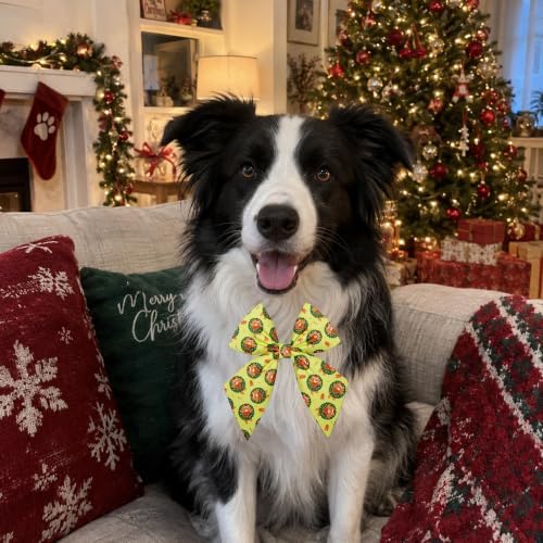 Christmas Dog Bow Ties Bulk for Large Dogs 30 Pack 4.9"*6.8" L - Image 4