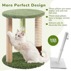 Woochpet Small Cat Tower with Cat Scratching Post,Short Cat Tree for Kitten - Image 2