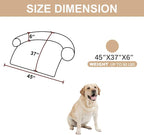 Luxurious Calming Dogs/Cats Bed Mats, Dog Pad Washable Removable Couch Cover, Plush Long Fur Mat for Pets, Waterproof Lining, Perfect for Small, Medium and Large Dogs and Cats (Beige, 45"x37")