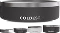 Coldest Dog Bowl - Anti Rust Metal, Non Slip, 3 Layers Insulated Stainless Steel Dog Bowls - Spill Proof & Heavy Duty - Water Bowl for Dogs, Cats & Pets, Dish Washer Safe (42 oz, Stealth Black)