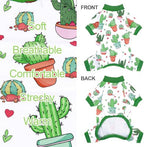 XPUDAC 4 Pack Dog Pajamas Soft Puppy Onesies Pet Clothes for Small Dogs, L - Image 6