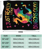 Dragon Blanket for Girls Women Boys Men Adults Kids Soft Cozy Fleece Dragon Lovers Throw Blankets Gifts Warm Flannel Plush Lightweight Decor for Couch Bed Sofa 60"X50" - Image 7