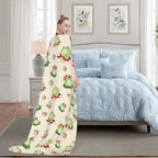 Cute Frogs Fuzzy Throw Blanket for Women Men Girls Boys Soft Cozy Fleece Blanket for Bedroom Living Rooms Sofa Couch 50"x40" - Image 2