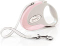 FLEXI® Classic Tape Retractable Dog Leash, Small, 10 ft - Pink/Rose | German engineered, original flexi leash, durable quality for dogs up to 26 lbs, tangle-free, walking, reliable brake system
