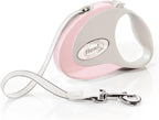 FLEXI® Classic Tape Retractable Dog Leash, Small, 10 ft - Pink/Rose | German engineered, original flexi leash, durable quality for dogs up to 26 lbs, tangle-free, walking, reliable brake system
